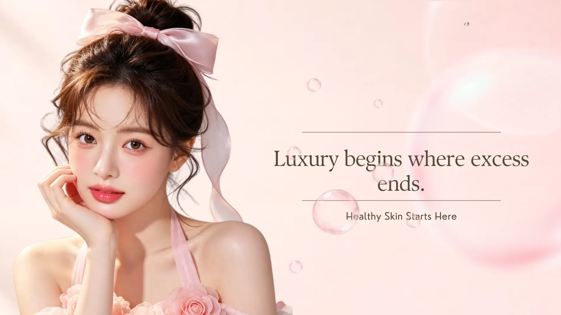 ผู้หญิงผิวเปล่งปลั่ง แคมเปญ Luxury Begins Where Excess Ends ของ Inspire Wellness