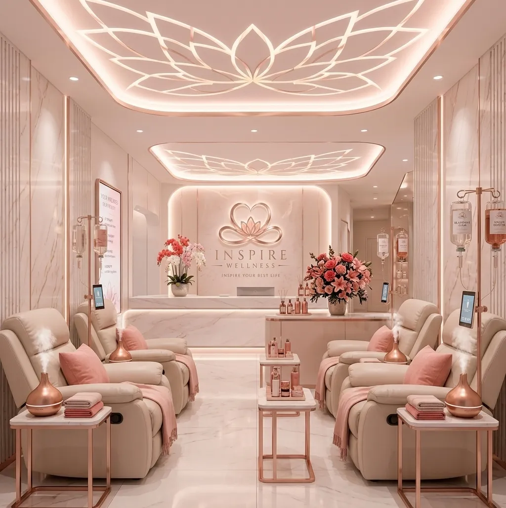 แถวเก้าอี้ปรับเอนสำหรับ IV Therapy พร้อมขาแขวนน้ำเกลือ
